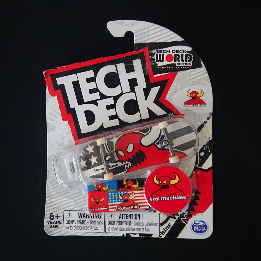 Tech Deck Toy Machine Mini Skateboard - Red and Black